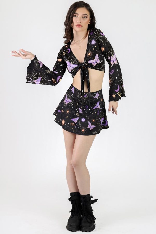 Lunar Moth High Waisted Skort For Cheap - Image 4
