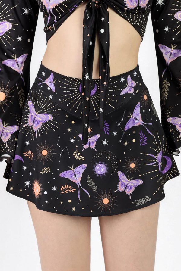 Lunar Moth High Waisted Skort For Cheap - Image 2