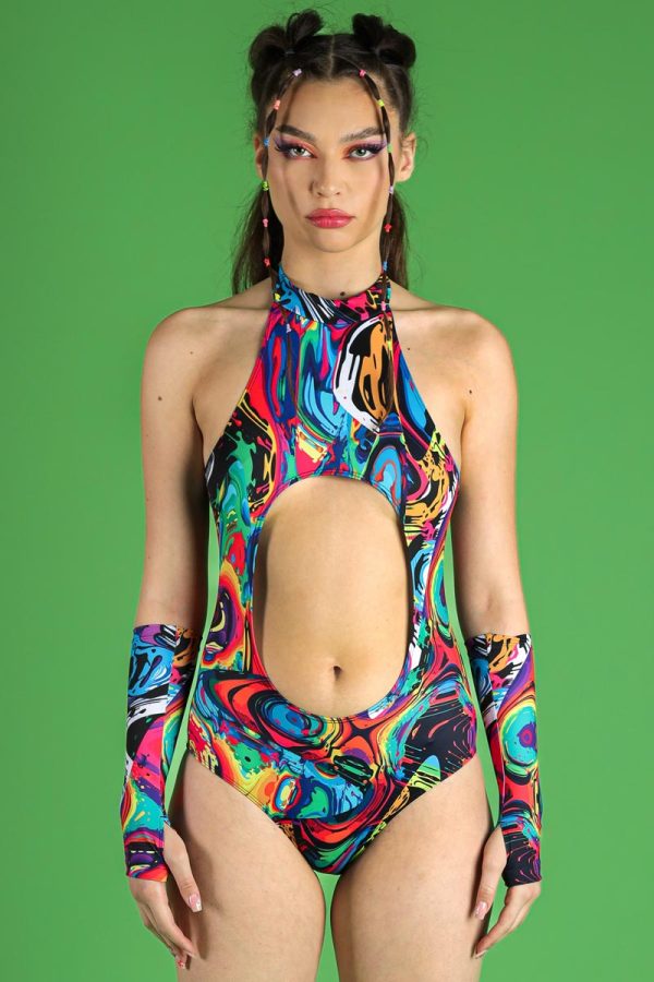 Inksplosion Cut Out Bodysuit For Sale