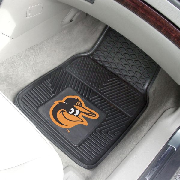 Baltimore Orioles 2 pc Vinyl Car Mat Set 17 x27  Online now