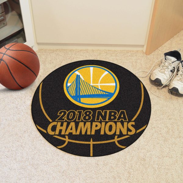 Golden State Warriors 2018 Finals Champions Basketball Mat 27  diameter For Discount