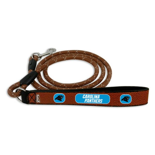 Carolina Panthers Pet Leash Leather Frozen Rope Football Size Medium Online