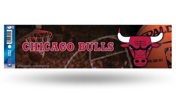 Chicago Bulls Decal Bumper Sticker Glitter Discount