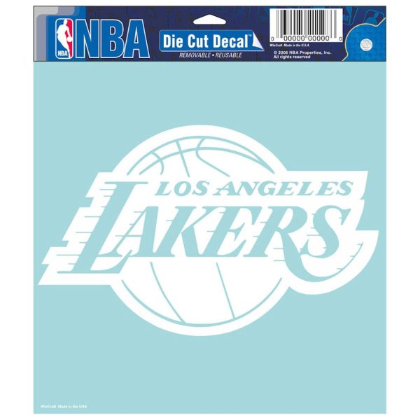 Los Angeles Lakers Decal 8x8 Die Cut White Online Hot Sale