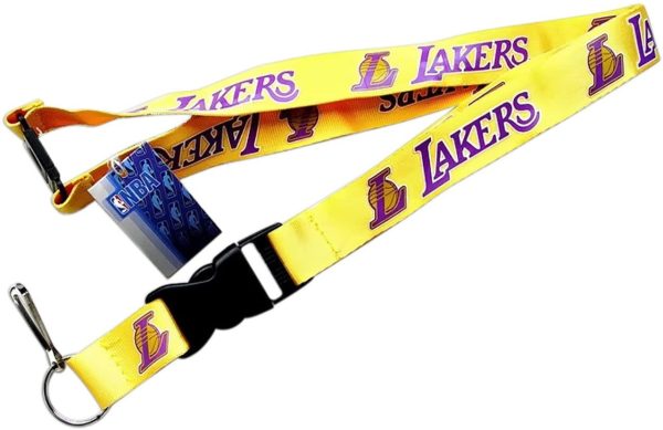 Los Angeles Lakers Lanyard Yellow on Sale