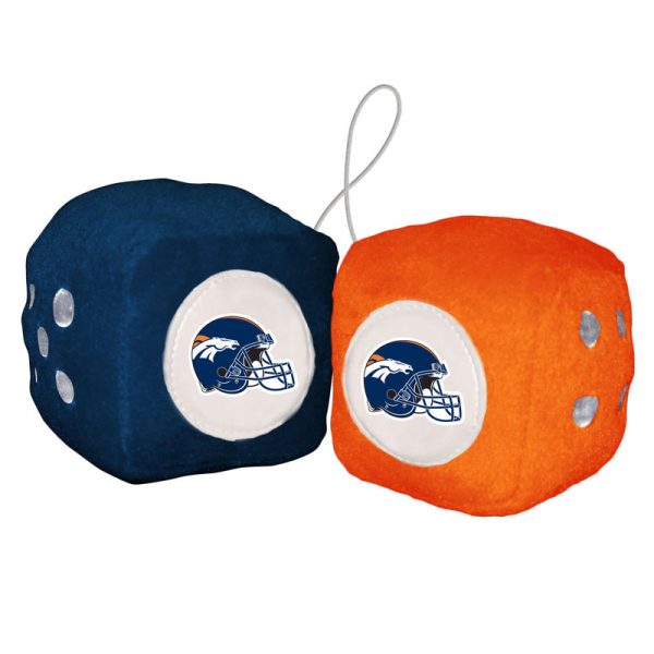 Denver Broncos Fuzzy Dice For Cheap