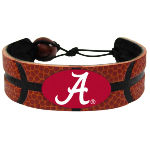 Alabama Crimson Tide Bracelet Classic Basketball A Logo Online now
