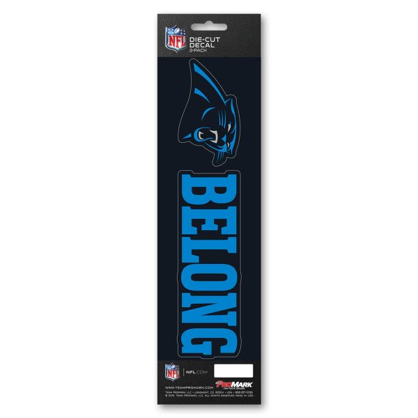 Carolina Panthers Decal Die Cut Slogan Pack Supply
