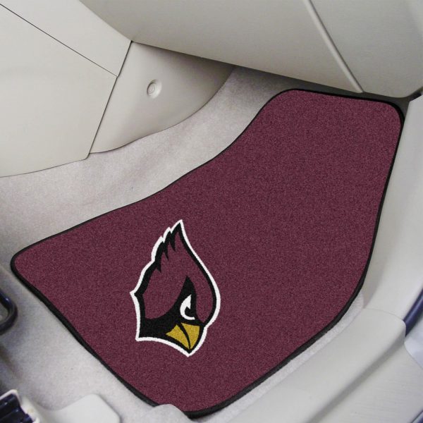 Arizona Cardinals 2 pc Carpet Car Mat Set 17 x27  For Cheap