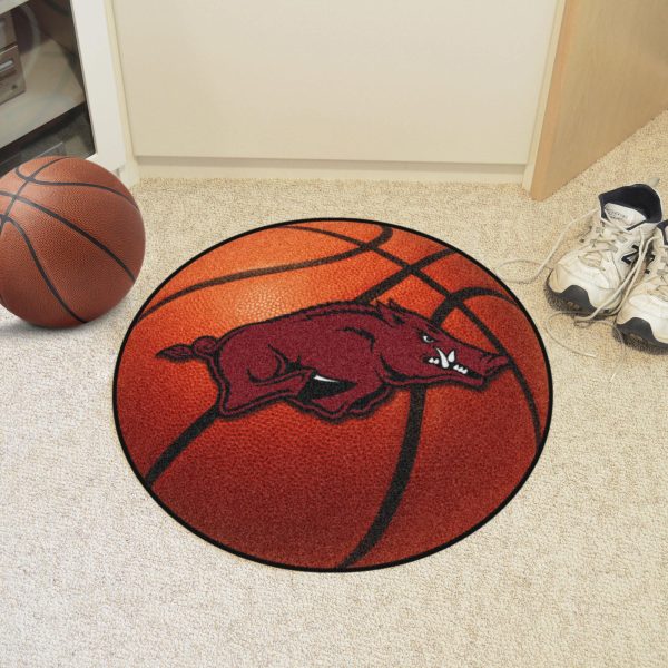 Arkansas Razorbacks Basketball Mat 27  diameter Online Hot Sale