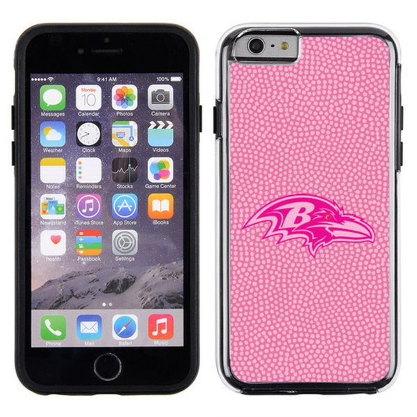 Baltimore Ravens Phone Case Pink Football Pebble Grain Feel iPhone 6 For Discount