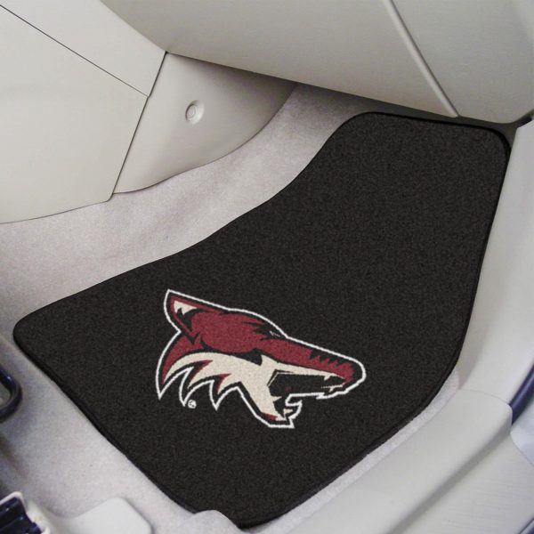 Arizona Coyotes 2 pc Carpet Car Mat Set 17 x27  Discount