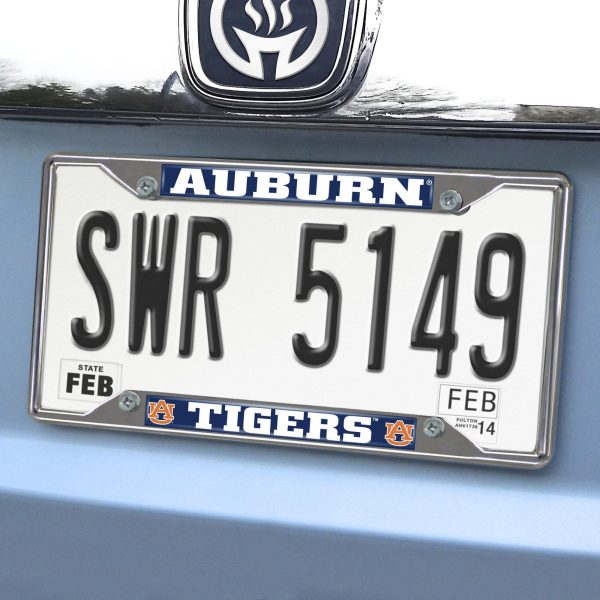 Auburn Tigers License Plate Frame 6.25 x12.25  Online Hot Sale