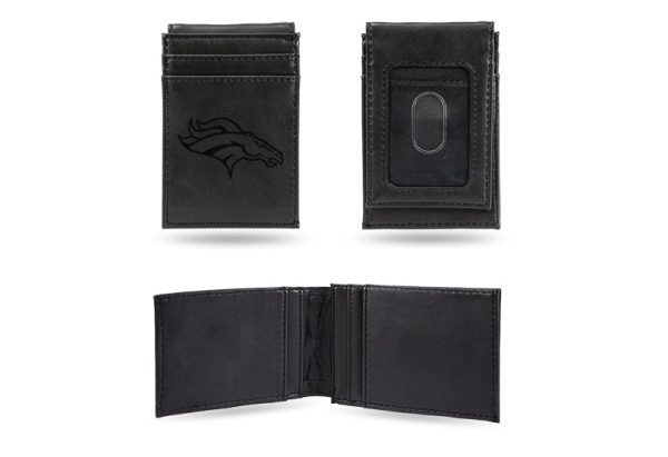 Denver Broncos Laser Engraved Front Pocket Wallet on Sale - Image 2