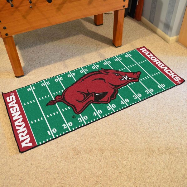 Arkansas Razorbacks Football Field Runner 30 x72  For Sale