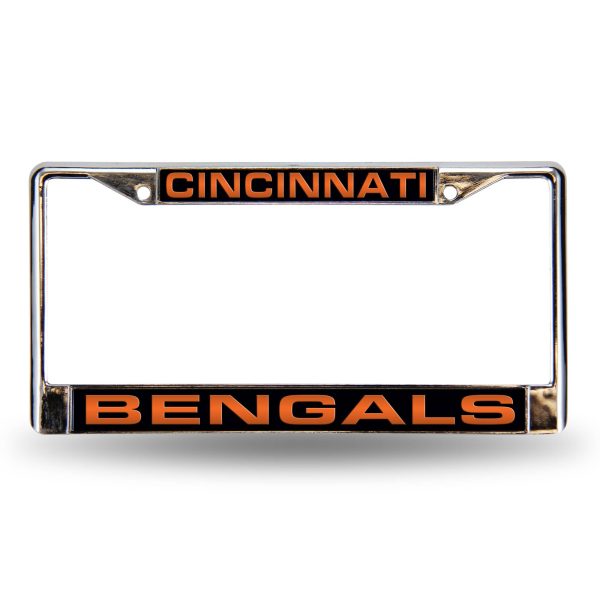Cincinnati Bengals Chrome Laser License Frame on Sale - Image 2