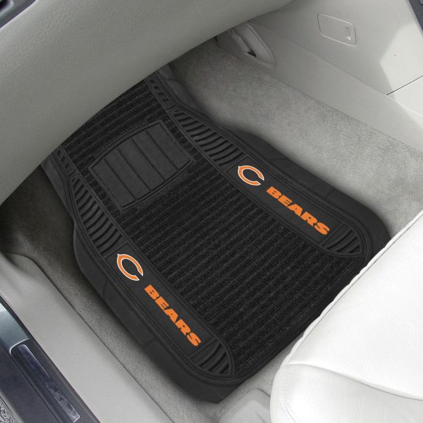 Chicago Bears 2 pc Deluxe Car Mat Set 21 x27  Supply