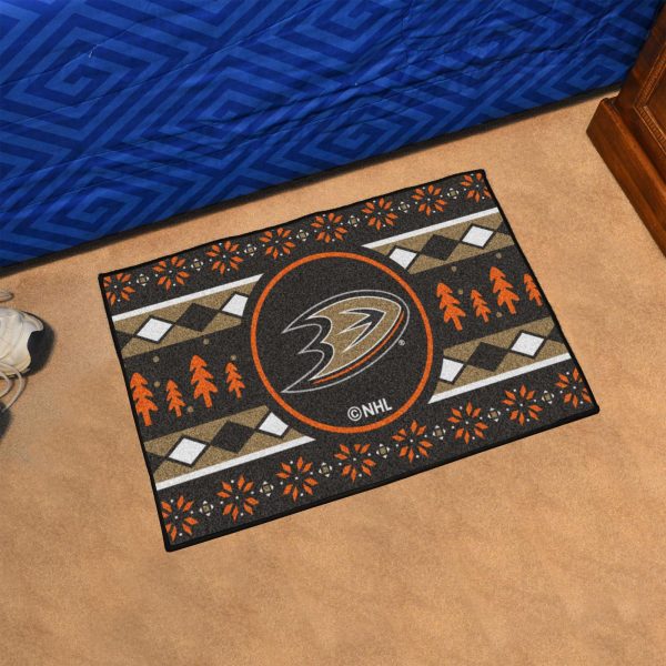 Anaheim Mighty Ducks Holiday Sweater Starter Mat 19 x30  Online Hot Sale