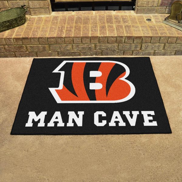Cincinnati Bengals Man Cave All Star 33.75 x42.5  Online now