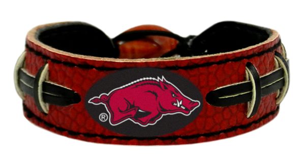 Arkansas Razorbacks Bracelet Team Color Football Hot on Sale