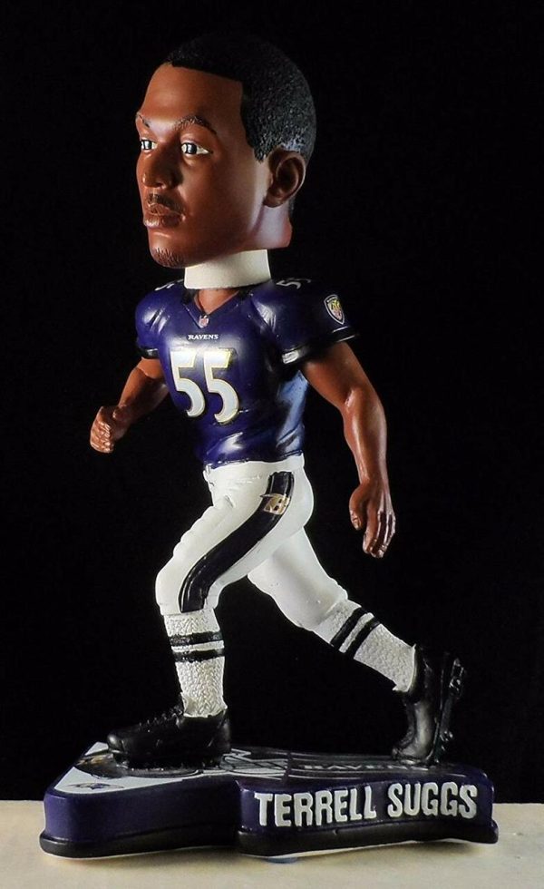 Baltimore Ravens Terrell Suggs Pennant Base Bobblehead Online now