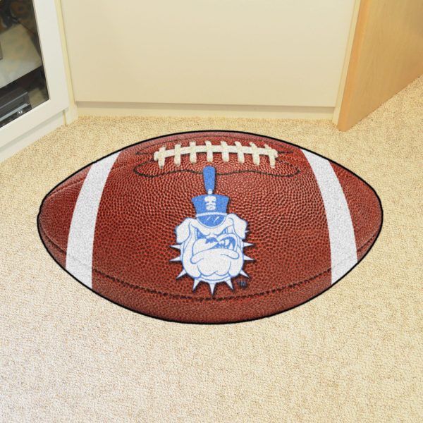 Citadel Bulldogs Football Mat 20.5 x32.5  For Cheap