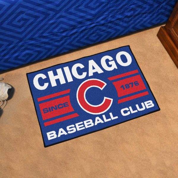 Chicago Cubs Uniform Starter Mat 19 x30  For Cheap