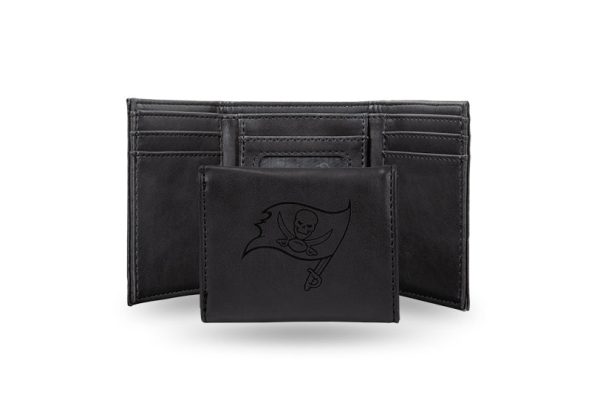 Tampa Bay Buccaneers Laser Engraved Trifold Wallet on Sale