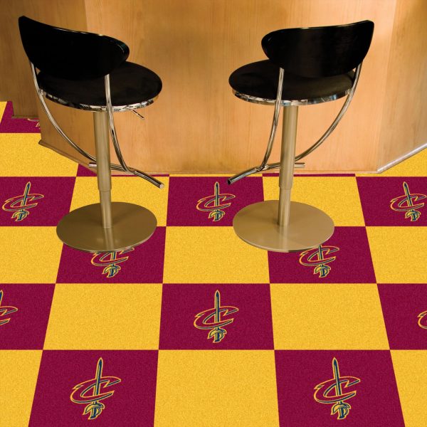 Cleveland Cavaliers Team Carpet Tiles 18 x18  tiles Online now